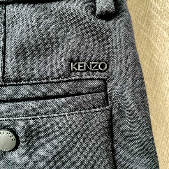 Men’s Black Kenzo Draw String Slacks/Pants - Picture 3 of 4
